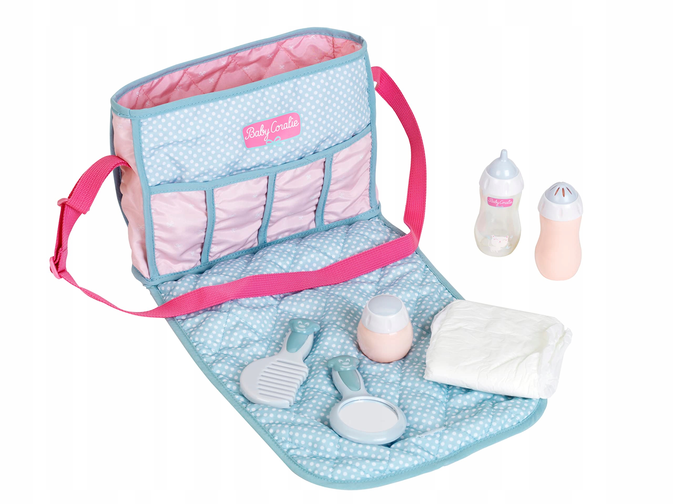 Klein Torba dla Lalki Zestaw Pielęgnacyjny Przewijak Akcesoria Coralie Klein Torba dla Lalki