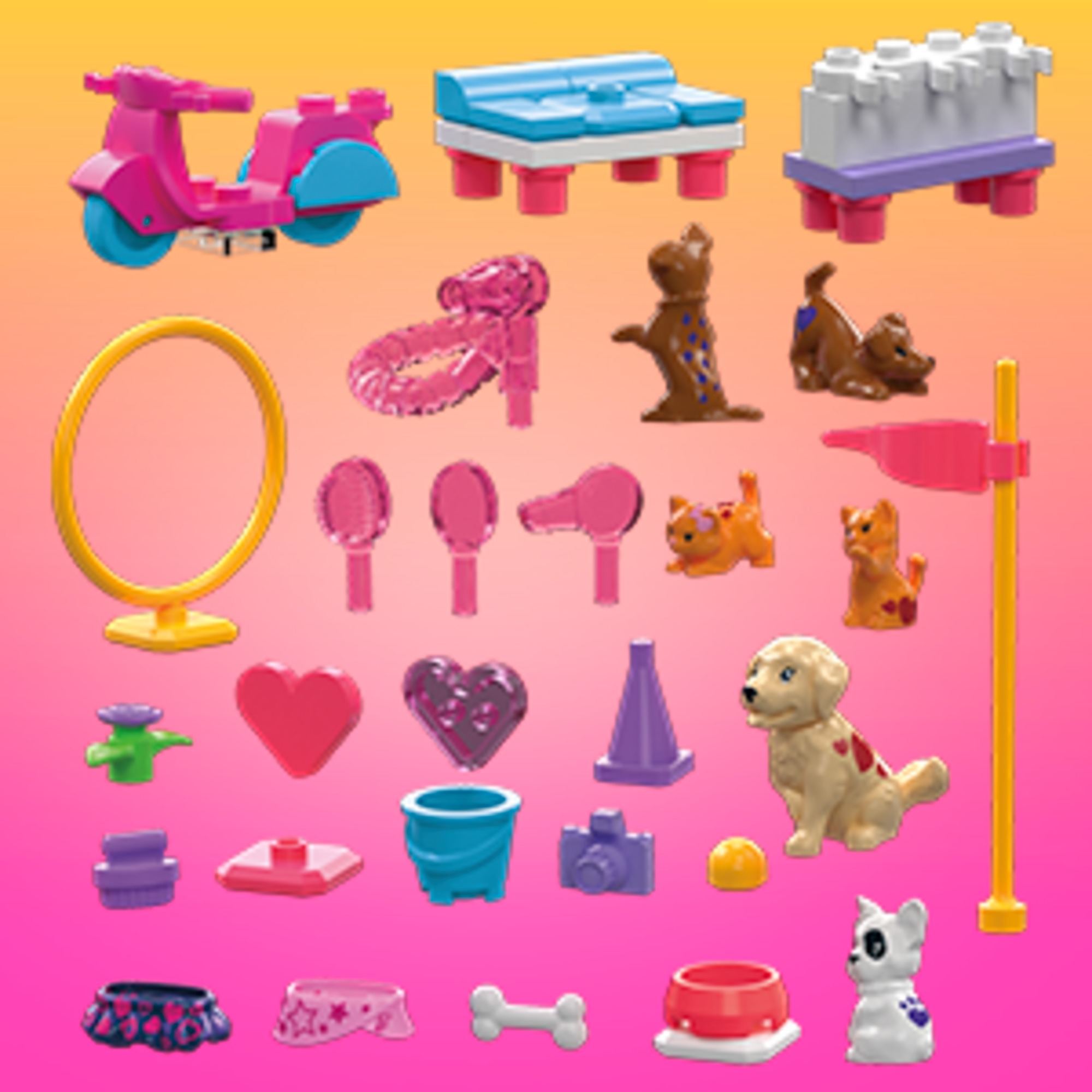 Barbie Klocki Mega Construx Color Reveal Opiekuj się Zwierzątkami HNP89 bbb1f64fe1b7a3e97aa62e5c59dfb3ed