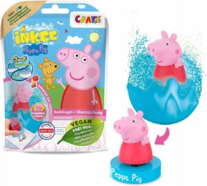 Świnka Peppa kula do kąpieli figurka niespodzianka Craze Inkee zabawka do wody