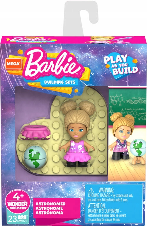 Klocki Barbie Mega Bloks Zestaw Astronomka Figurka Mattel GWR22 38fa40592a96fad2b9ff5368131b9a76