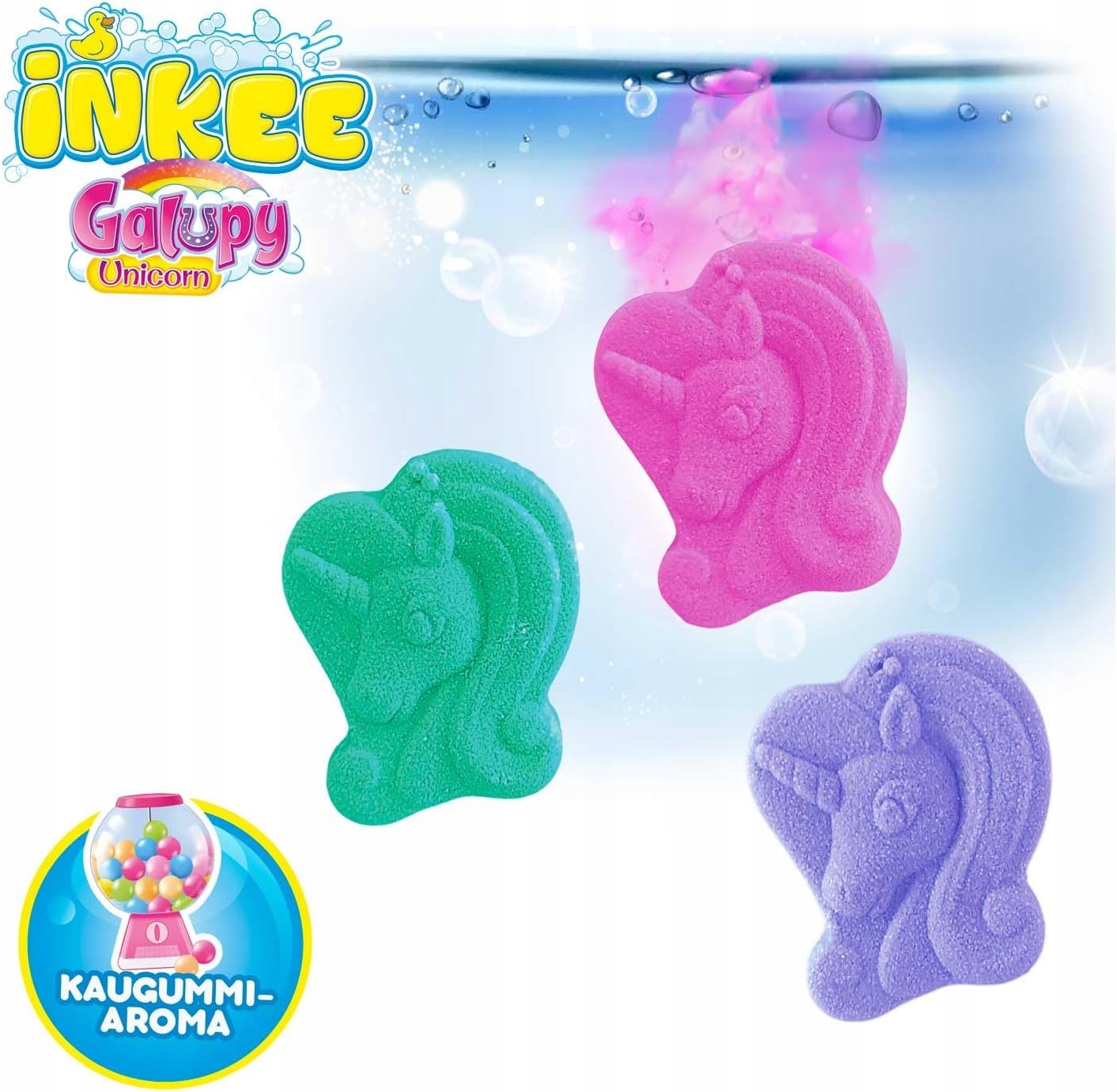 Craze INKEE Galupy Unicorn kule do kąpieli dla dzieci 3x15 g olejek jojoba aa790a1a4332eac9dd2b1aeb9ef20abb
