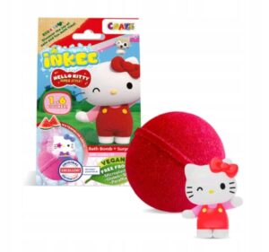 INKEE kula do kąpieli Hello Kitty 80g o zapachu arbuza z figurką niespodzianką Craze