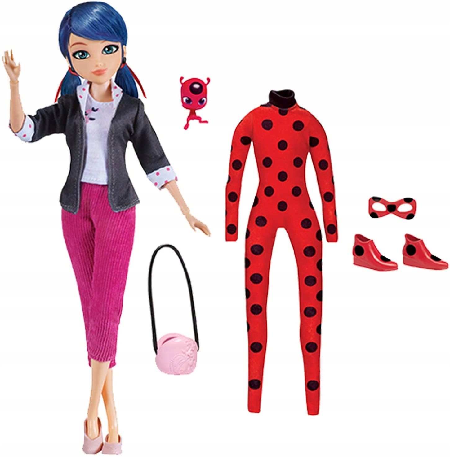 Lalka Miraculous Biedronka Marinette 2w1 Strój Akcesoria Bandai 26cm 2c18c4b005e13e8a68bfe48f2e74e0d1