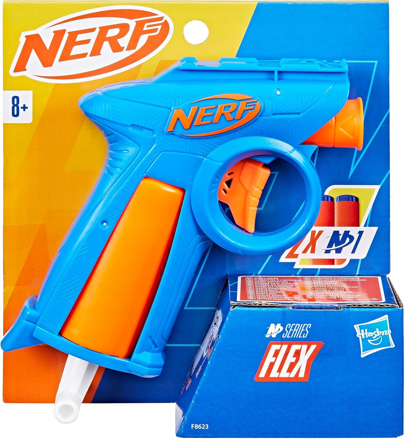 Pistolet NERF N-Series Flex Blaster Wyrzutnia Strzałki Zestaw F8623 faa51f8105c474604dae519029fcf632