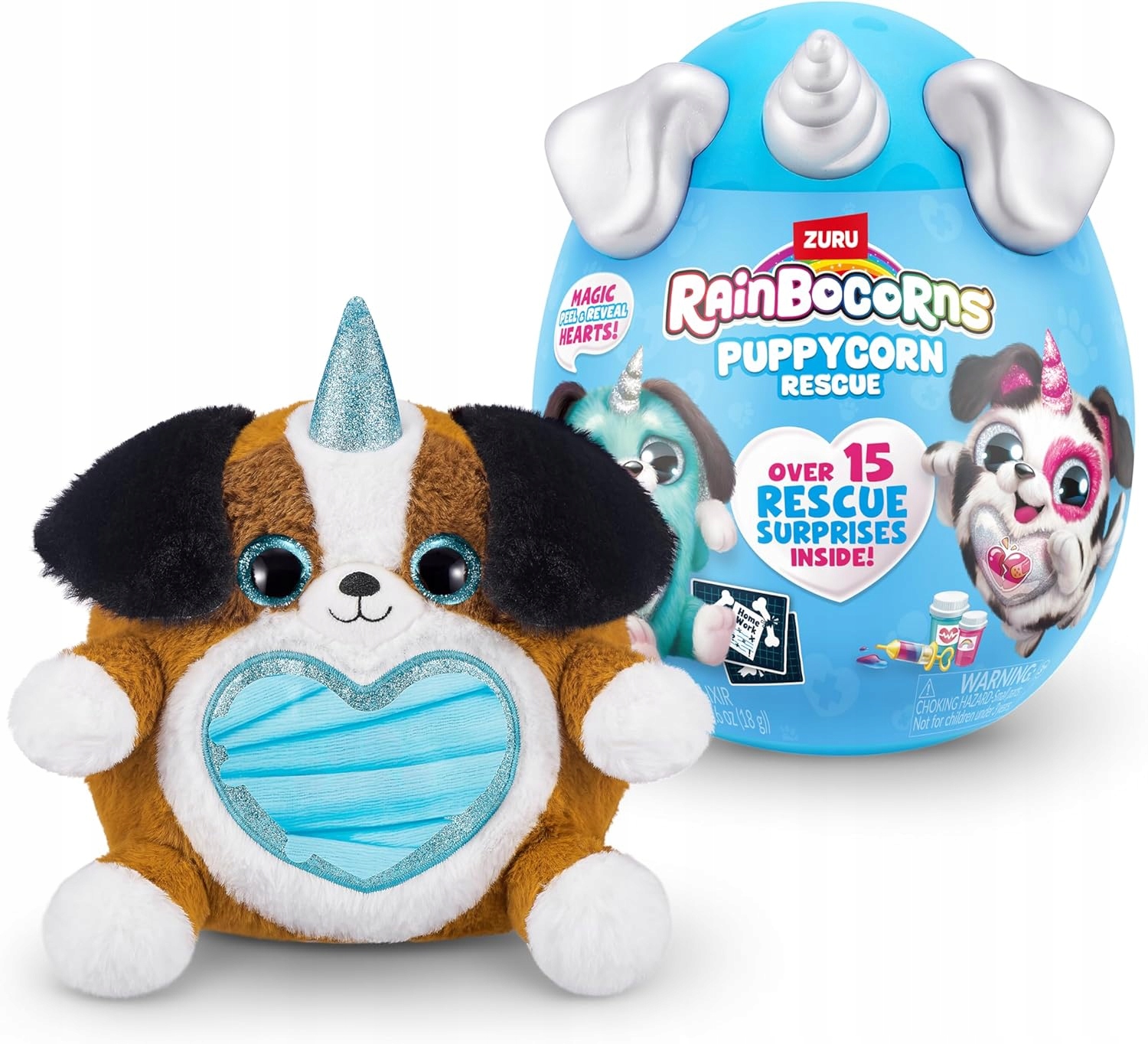 ZURU RAINBOCORNS Jajko Niespodzianka PIESEK Puppycorn Rescue MASKOTKA 7901cb379df3185de7f15b4a8f84c772