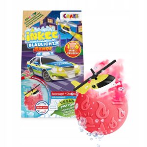 INKEE Surprise Bath Bomb Rescue Crew kula do kąpieli z figurką arbuzowa 100g