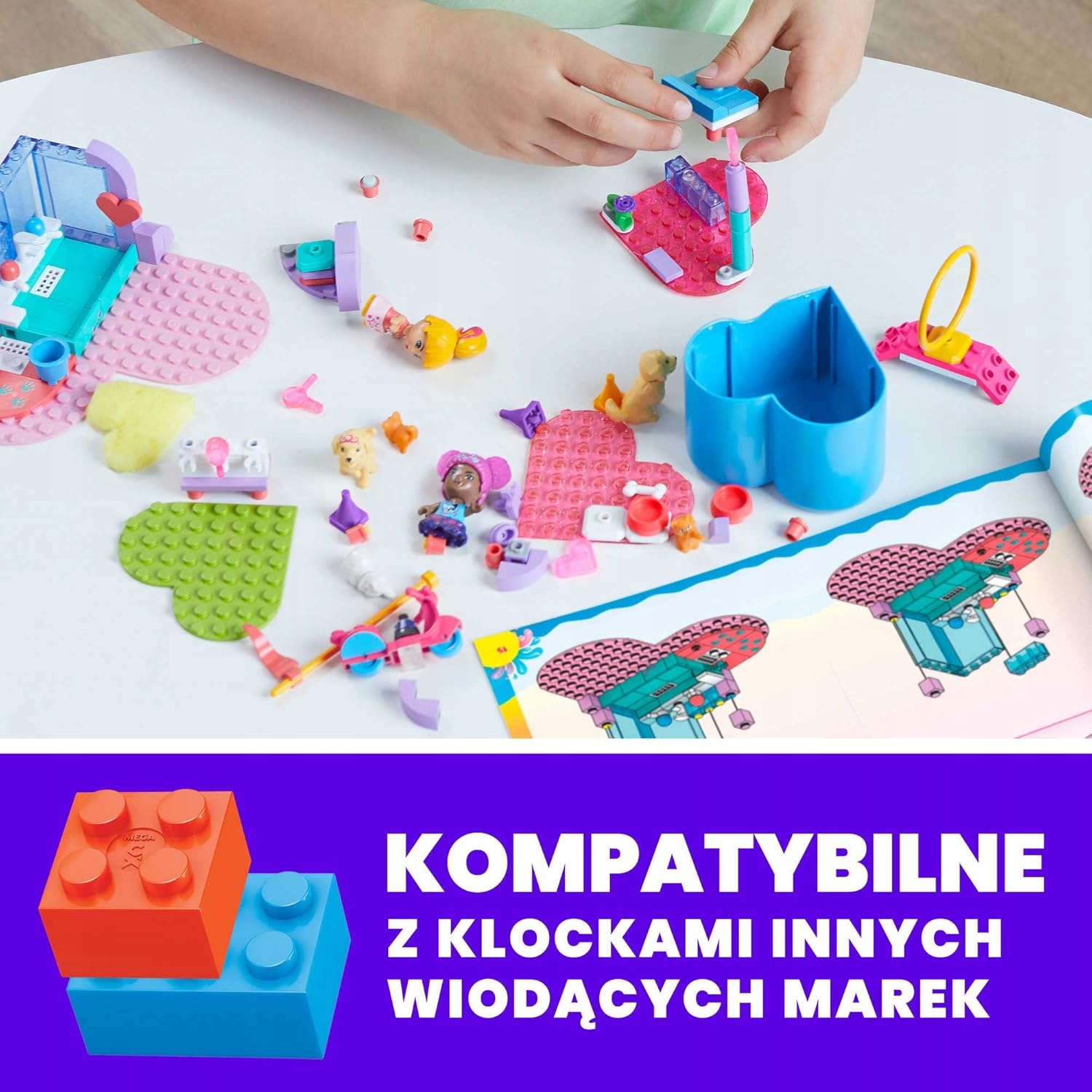 Barbie Klocki Mega Construx Color Reveal Opiekuj się Zwierzątkami HNP89 ade776a26454e4787587c7448a0e6793