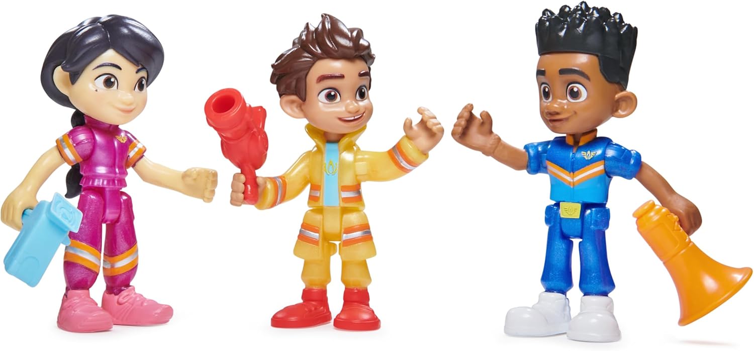 Figurki Straż Ekipa Firebuds Zestaw 3szt Bo Jayden Violet ORYGINALNE 61f82b17414af46373c9728f034aa5dc