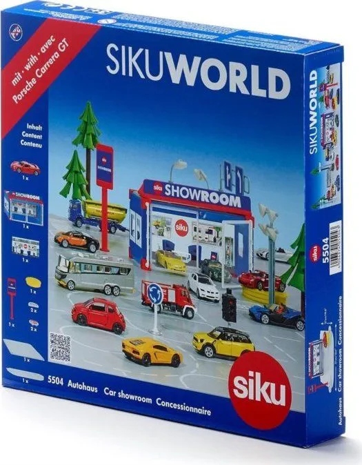 Siku World 5504 SALON SAMOCHODOWY + PORSCHE GT Siku World 5504 Salon Samochodowy