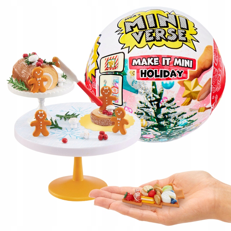 Miniverse Make It Mini Holiday 2 Kula Świąteczna Prezent DIY Choinka MGA Miniverse Make It Mini Holiday 2