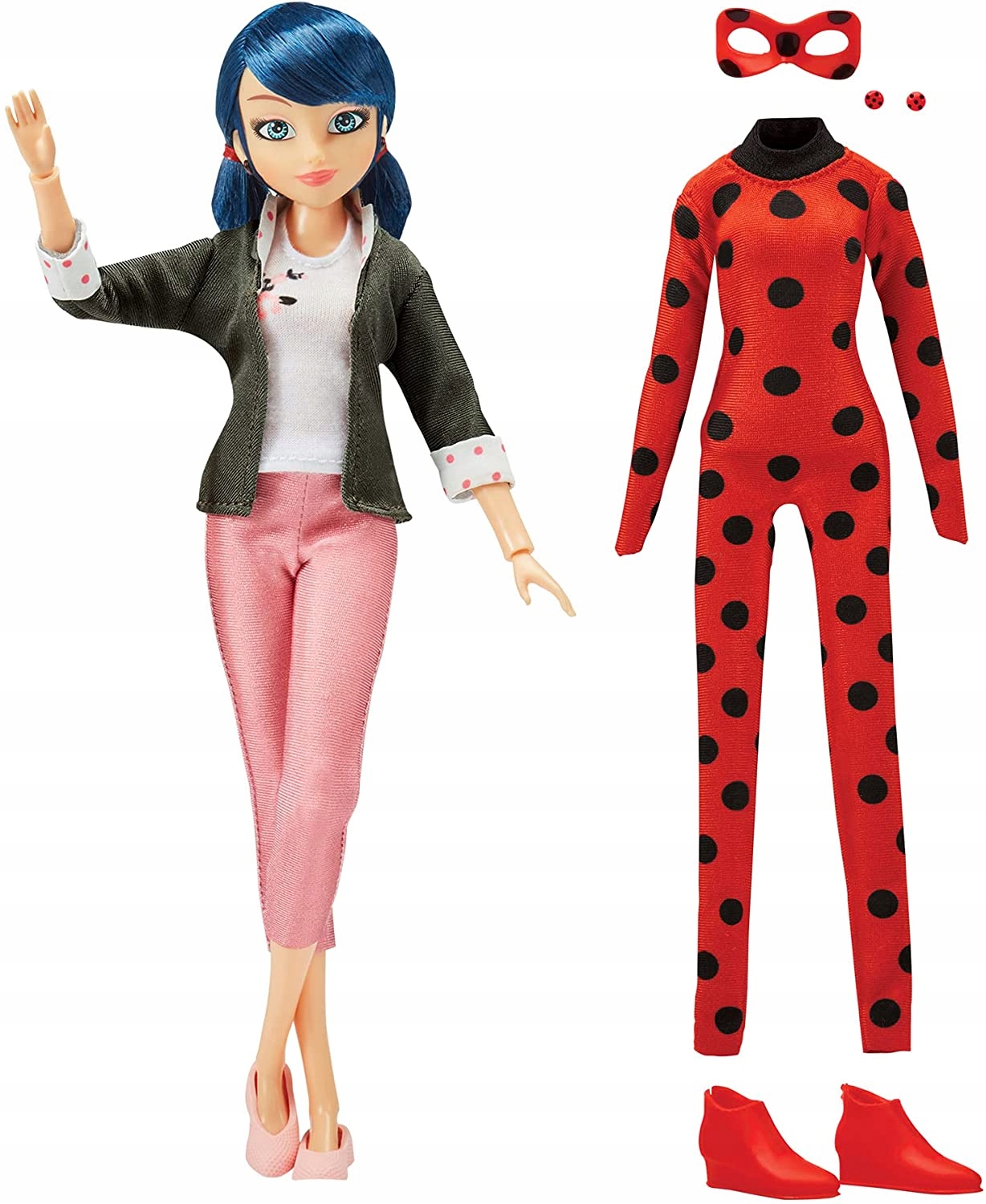 Lalka Miraculous Biedronka Marinette 2w1 Strój Akcesoria Bandai 26cm 91a814c17abf40ecf815e7266d9722a7