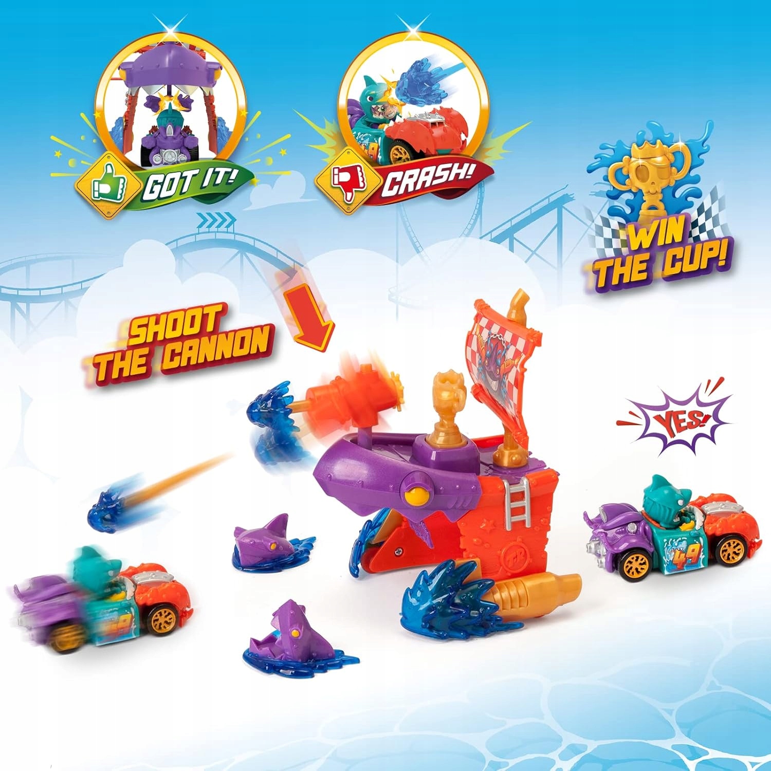 T-Racers Pirate Shark Attack Zestaw Statek Piracki Wyrzutnia Magic Box 3+ bfa5a38155fbd87888f1a6a7c898e208