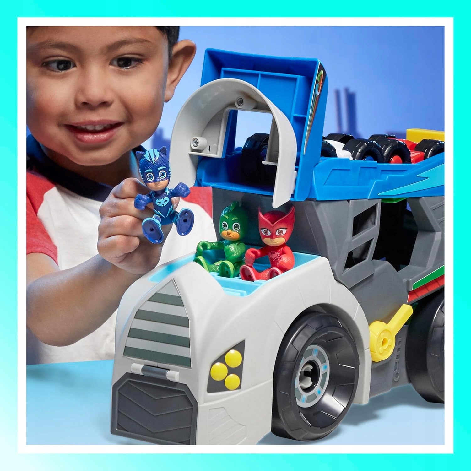 Pidżamersi CIĘŻARÓWKA Wyrzutnia Hero Hauler Zestaw 2w1 PJ Masks Hasbro 85f3114e698de8f416b288bafa17e6d7