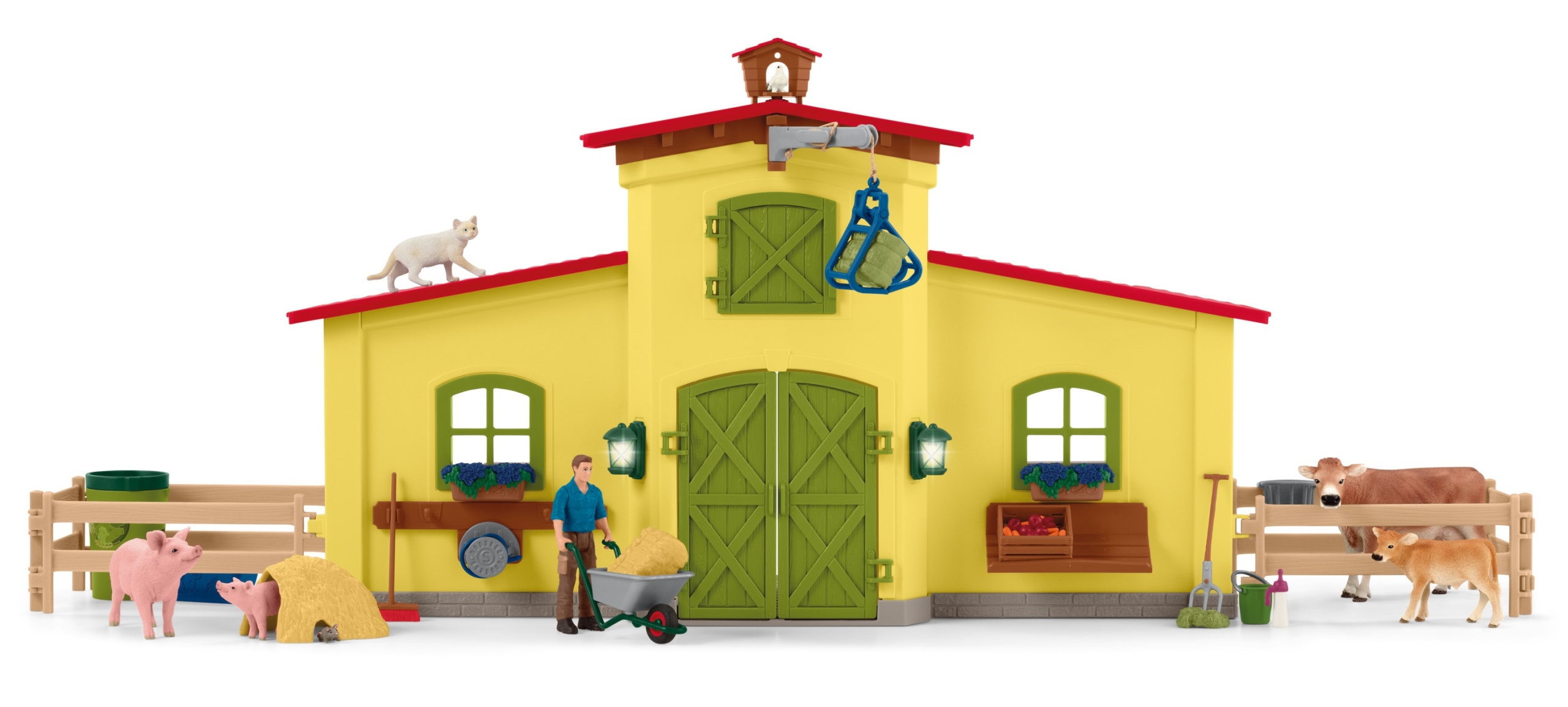 Zestaw z figurkami Schleich farma wielokolorowa plastikowa 92 szt. dde9d52db99530823a4ff7f3846e86bb