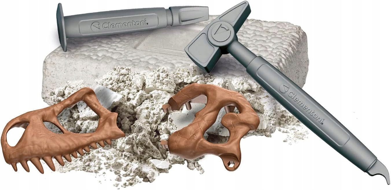 Clementoni Archeofun T-REX 2w1 Wykopaliska Szkielet + Wielka Czaszka 789bb7b60e17265eaf65f28ea87d4505