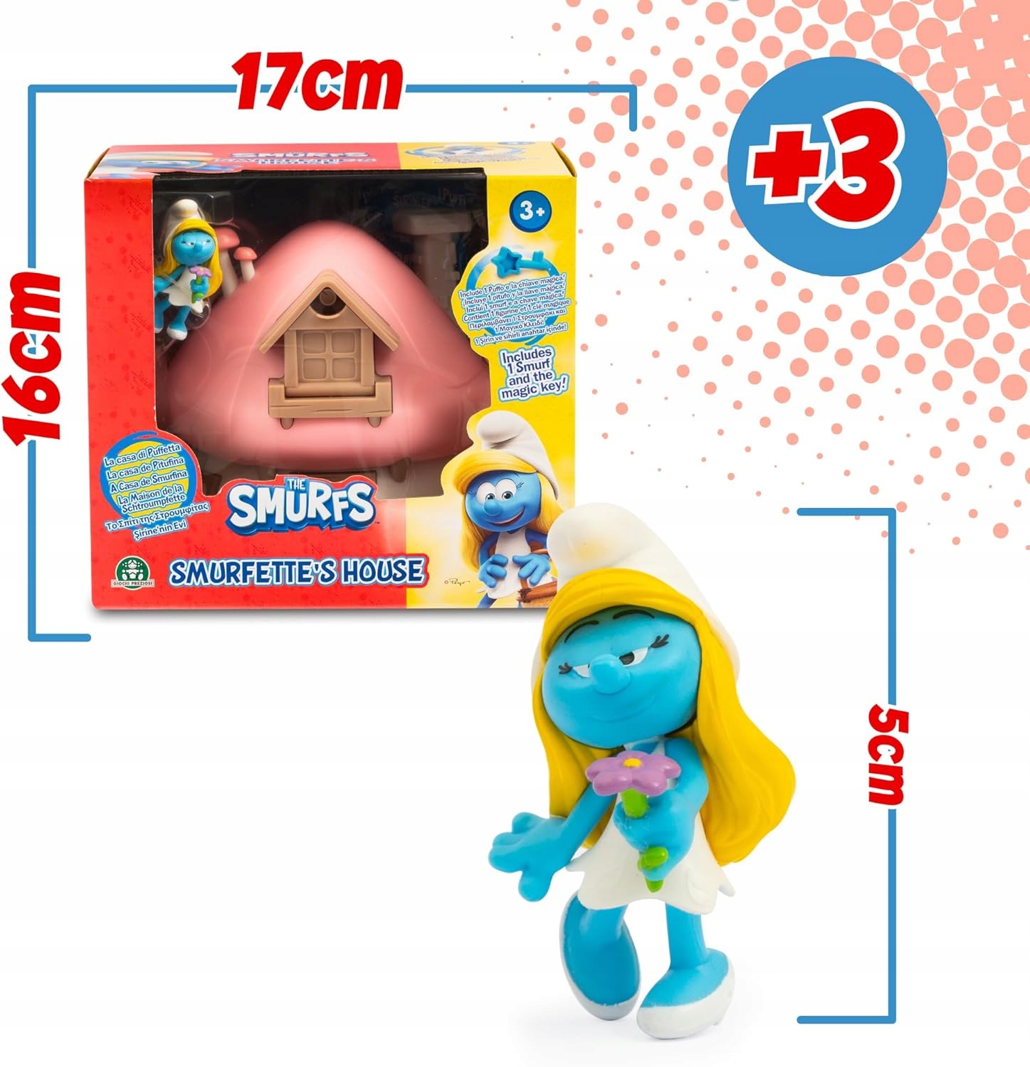 Smerfy DOMEK Smerfetki Zestaw z Figurką ORYGINAŁ 9ae77837f37717d69d460e5bc95b0785