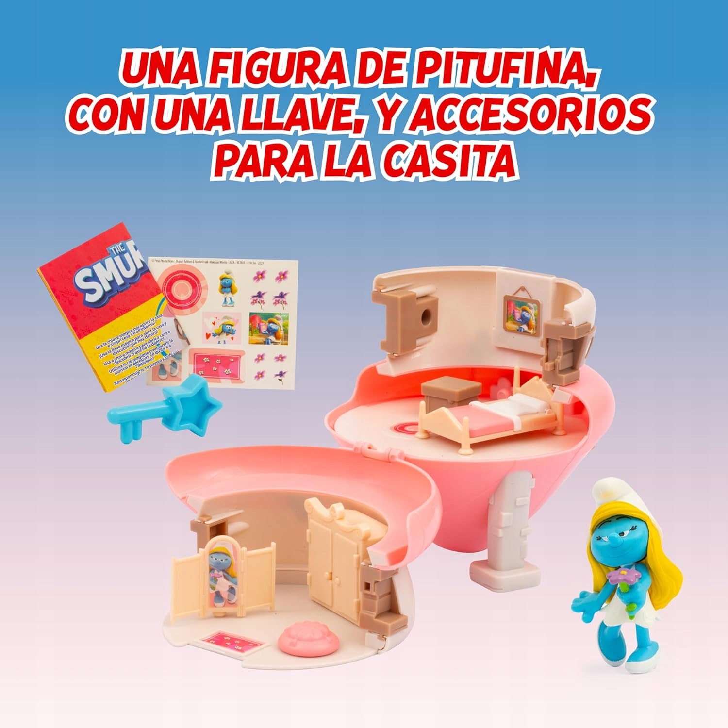 Smerfy DOMEK Smerfetki Zestaw z Figurką ORYGINAŁ 9ce242eaffd54ef14bd6e632d9911af4