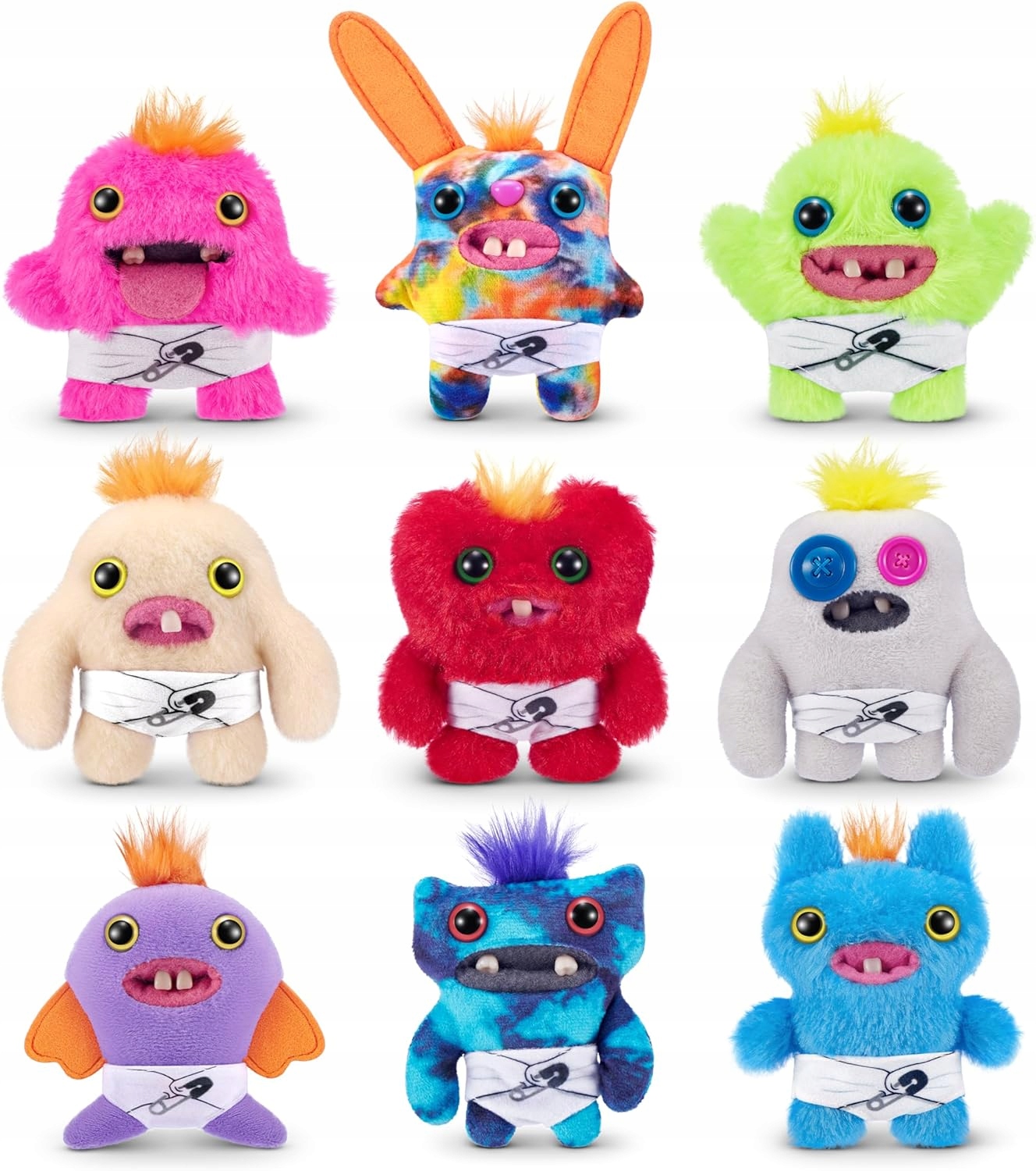 Fuggler Pluszowa Maskotka Zestaw 3 Sztuki Baby Fugg Fuggler Pluszowa Maskotka Zestaw 3 Sztuki Baby Fugg potworki z zębami Zuru