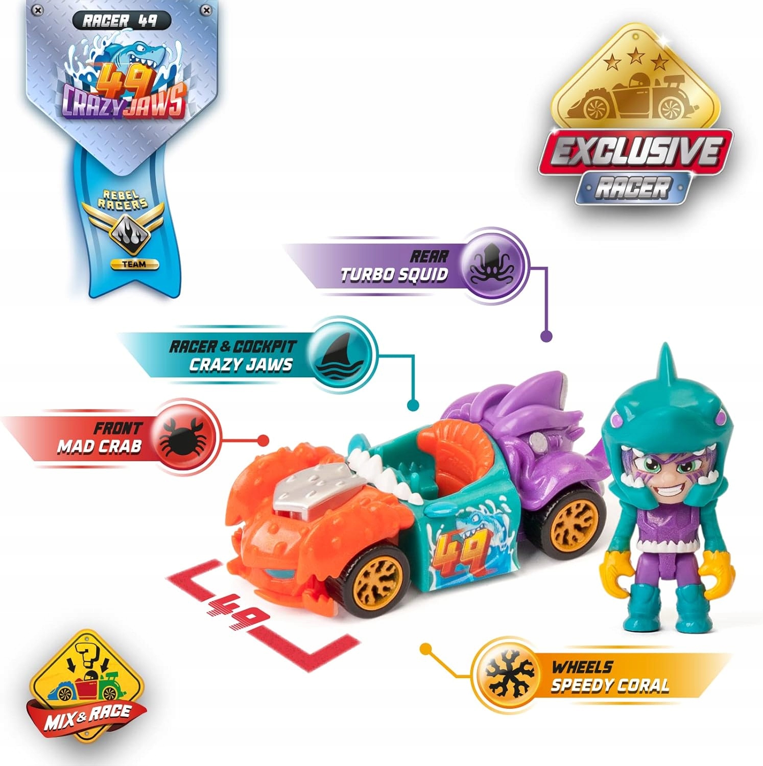 T-Racers Pirate Shark Attack Zestaw Statek Piracki Wyrzutnia Magic Box 3+ 223238504f6f1d5e400aa6447d6024de