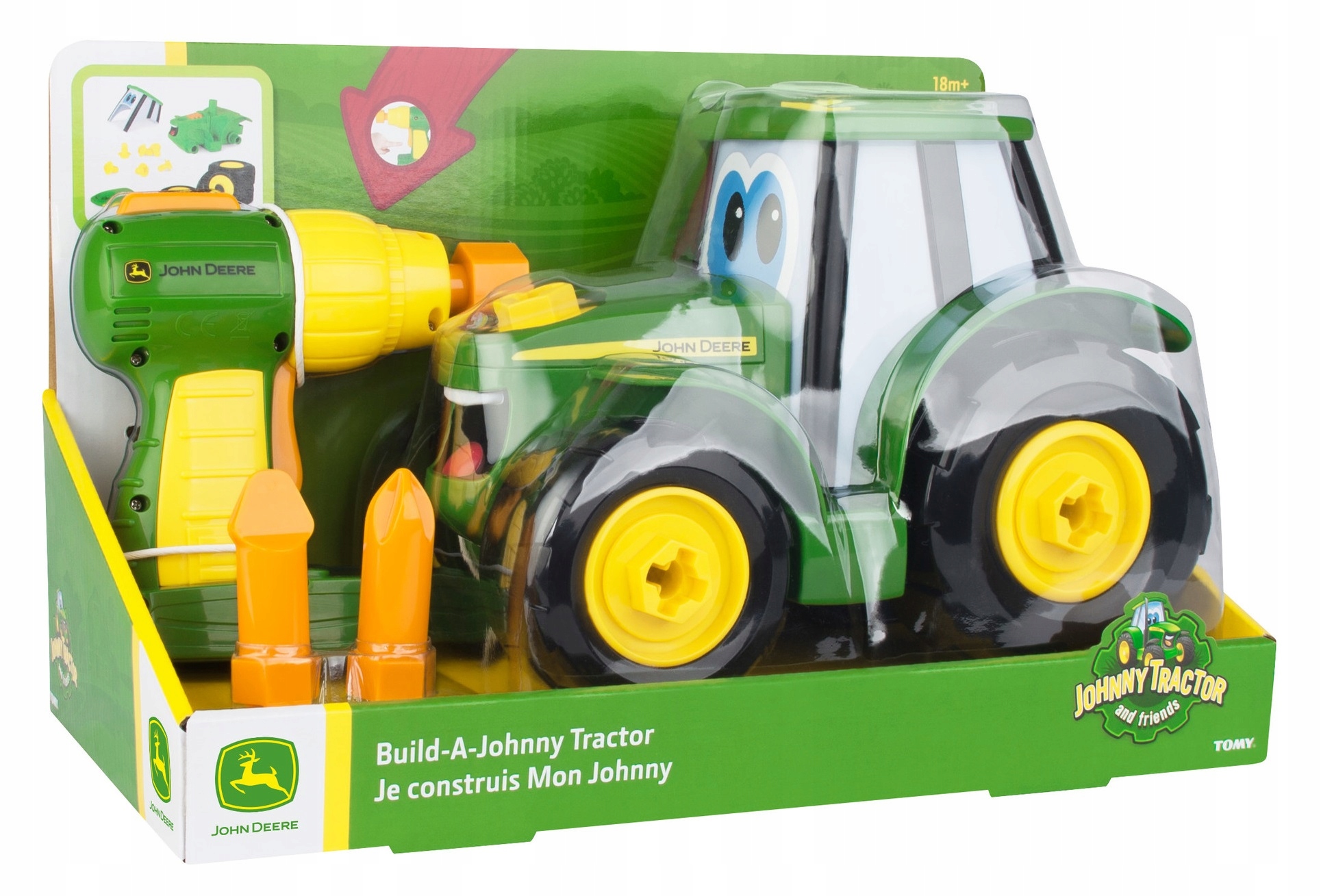 Traktor John Deere TOMY Johnny do Skręcania Wiertarka 3a7dc68cf379ef38a3c9771653328879