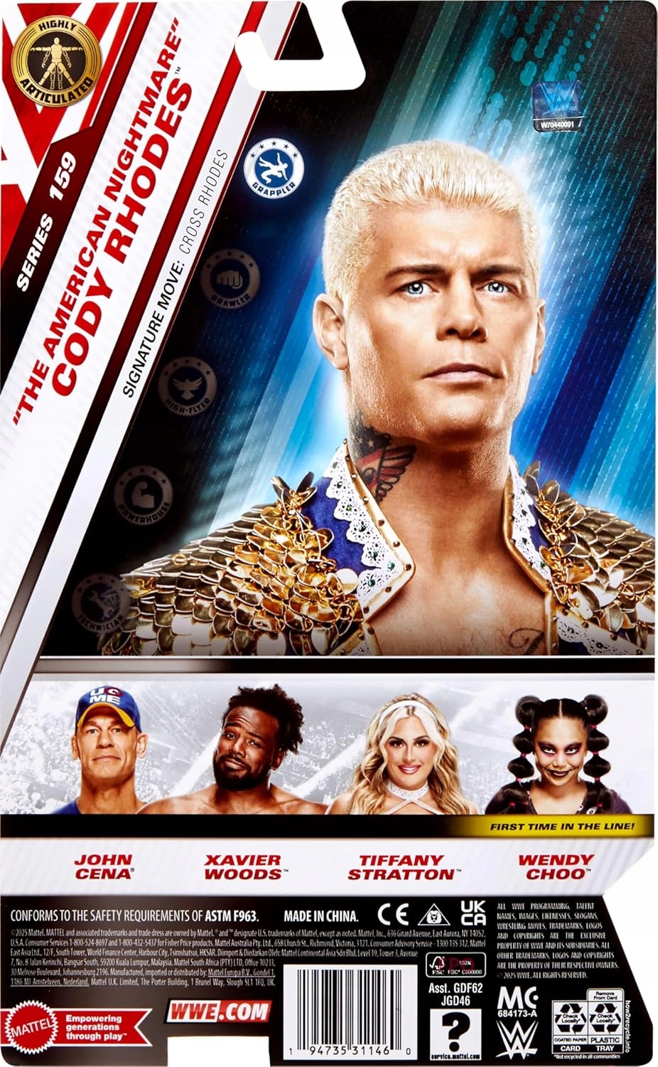 WWE Figurka Main Event CODY RHODES Mattel 15cm Seria 159 8d8ec4ff36759c621311e553bc282c10