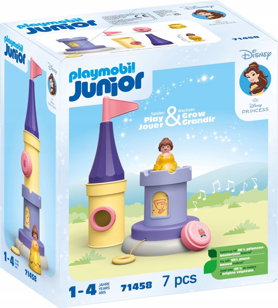 Playmobil Junior 71458 wieża zabaw Belli z melodią pozytywka Disney 1-4 Playmobil Junior 71458 Wieża Belli pozytywka z melodią Disney Princess