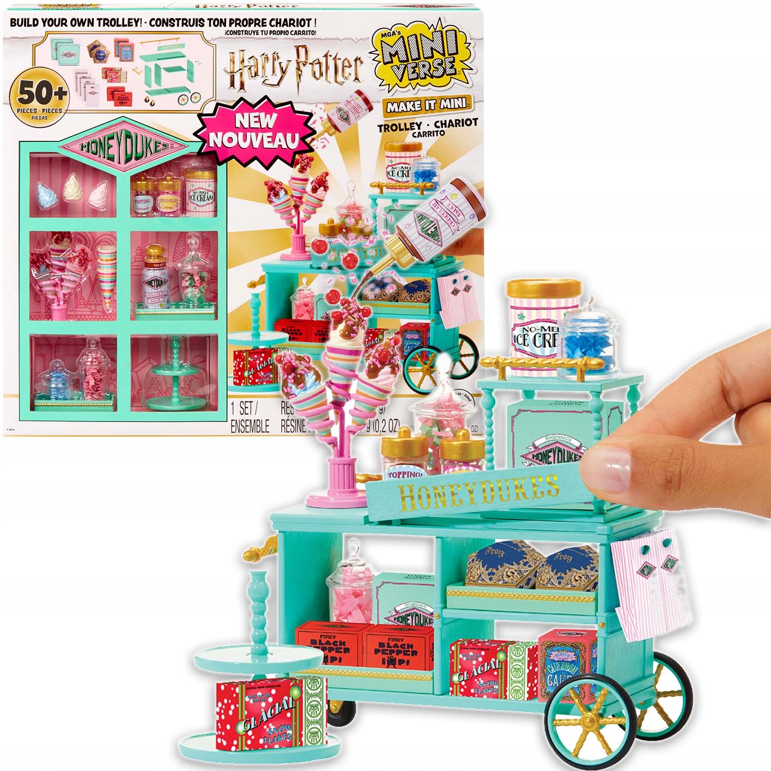 Miniverse Harry Potter Wózek Miodowe Królestwo Honeydukes Zestaw MGA 523734 Miniverse Harry Potter Wózek Miodowe Królestwo