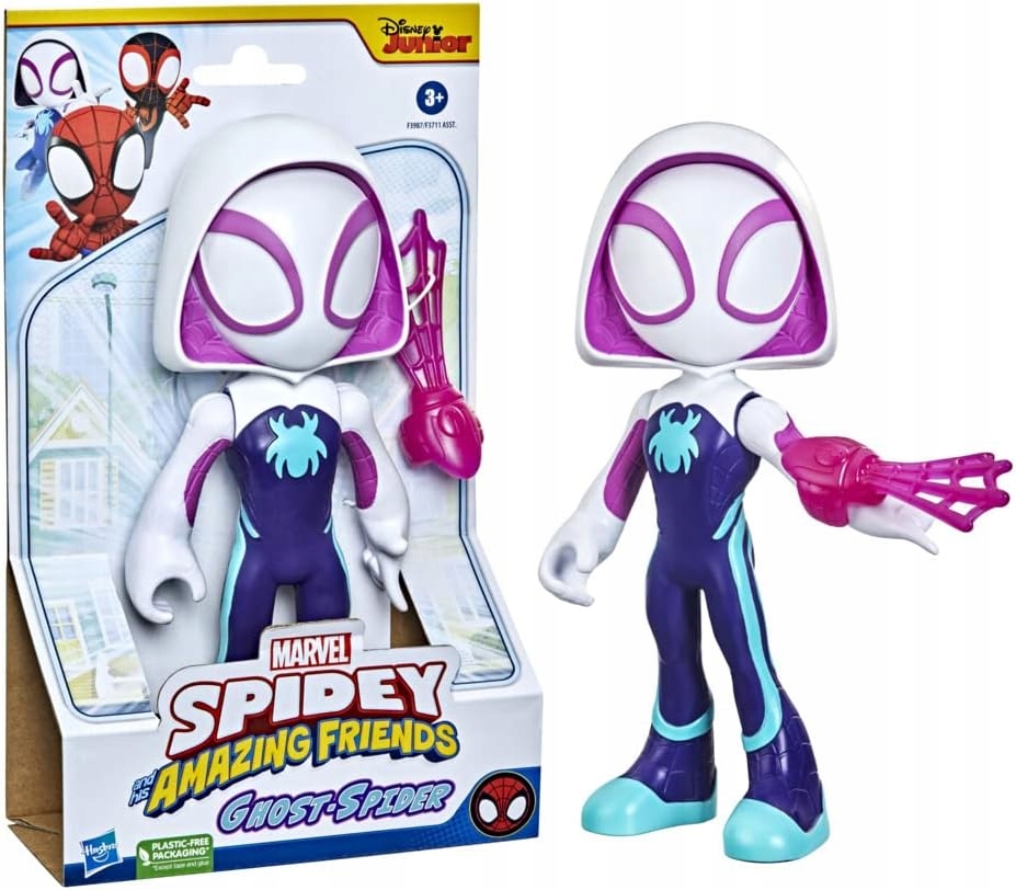 DUŻA Figurka Ghost-Spider 23cm Spidey i Super Kumple Oryginał Hasbro Marvel Ghost-Spider 23cm Spidey Hasbro