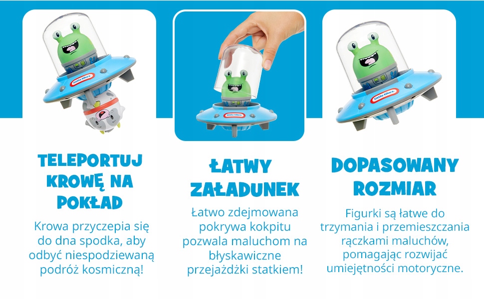 Little Tikes UFO Farma Statek Kosmiczny Figurki 12m+ 9ce221e3af1f031553c74be08a1c2290