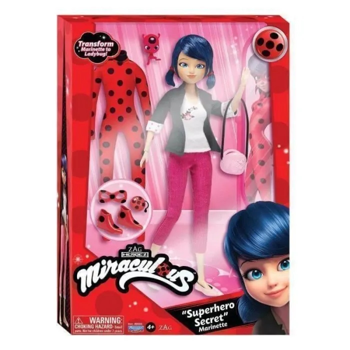 Lalka Miraculous Biedronka Marinette 2w1 Strój Akcesoria Bandai 26cm c3ca0ed26cff6ea41e9cb565d5d4f11b