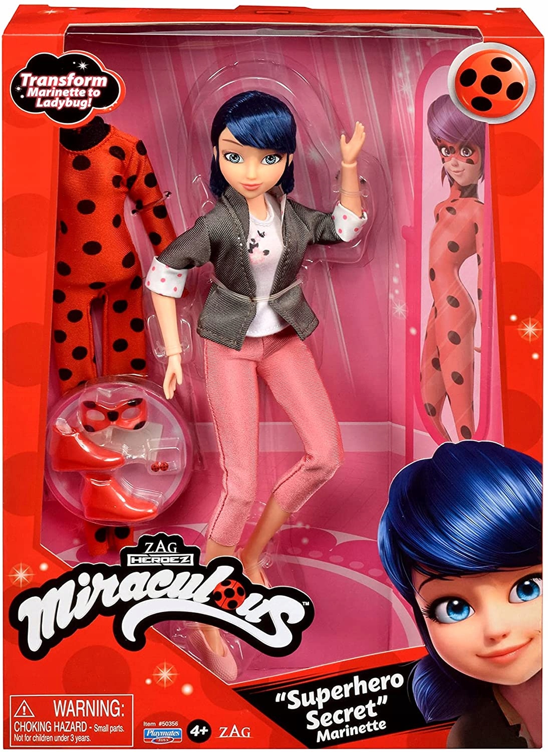 Lalka Miraculous Biedronka Marinette 2w1 Strój Akcesoria Bandai 26cm c9a2ae0d4d407b9b16c30f6a69af97dd