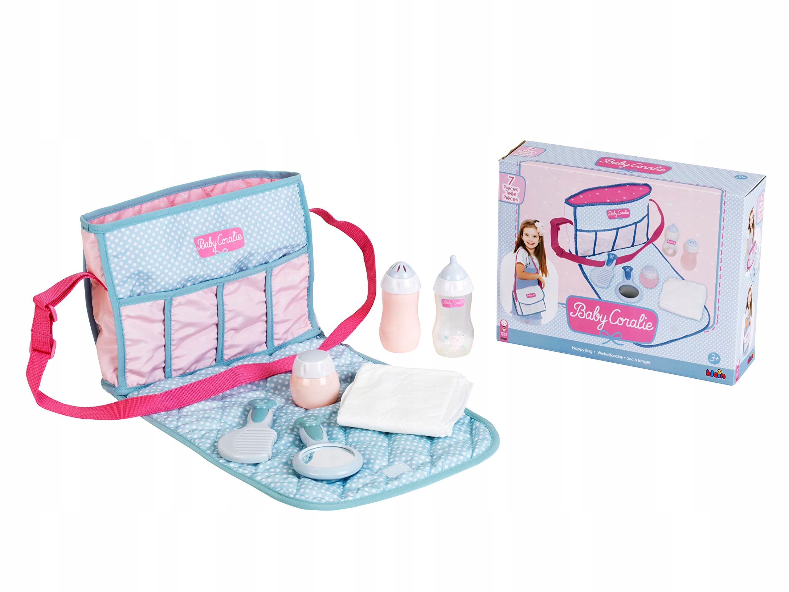 Klein Torba dla Lalki Zestaw Pielęgnacyjny Przewijak Akcesoria Coralie 94b41da3b0a23ba6f393ba08e66e721f