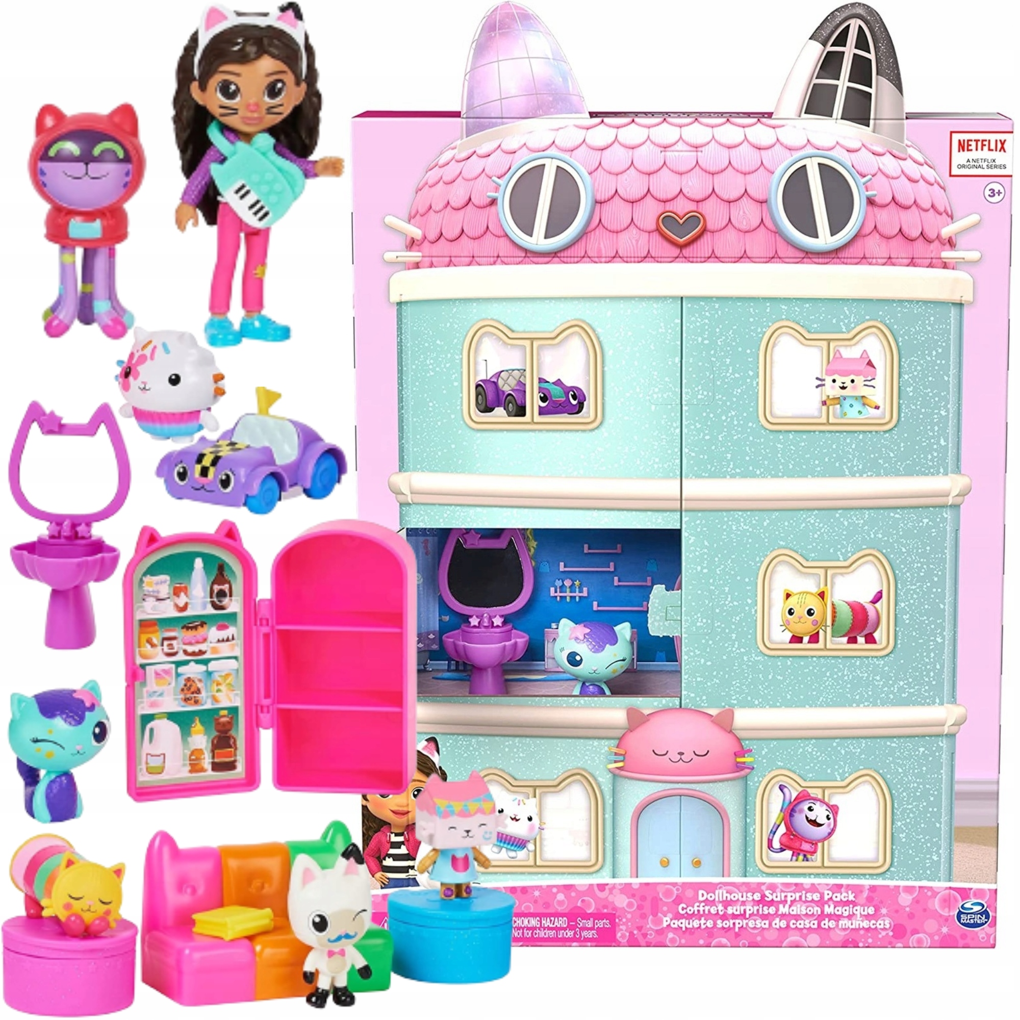 Koci Domek Gabi ZESTAW 8 FIGUREK Niespodzianka + Akcesoria Spin Master 920ddc7fbe835ba3cbd00e52e8cac486