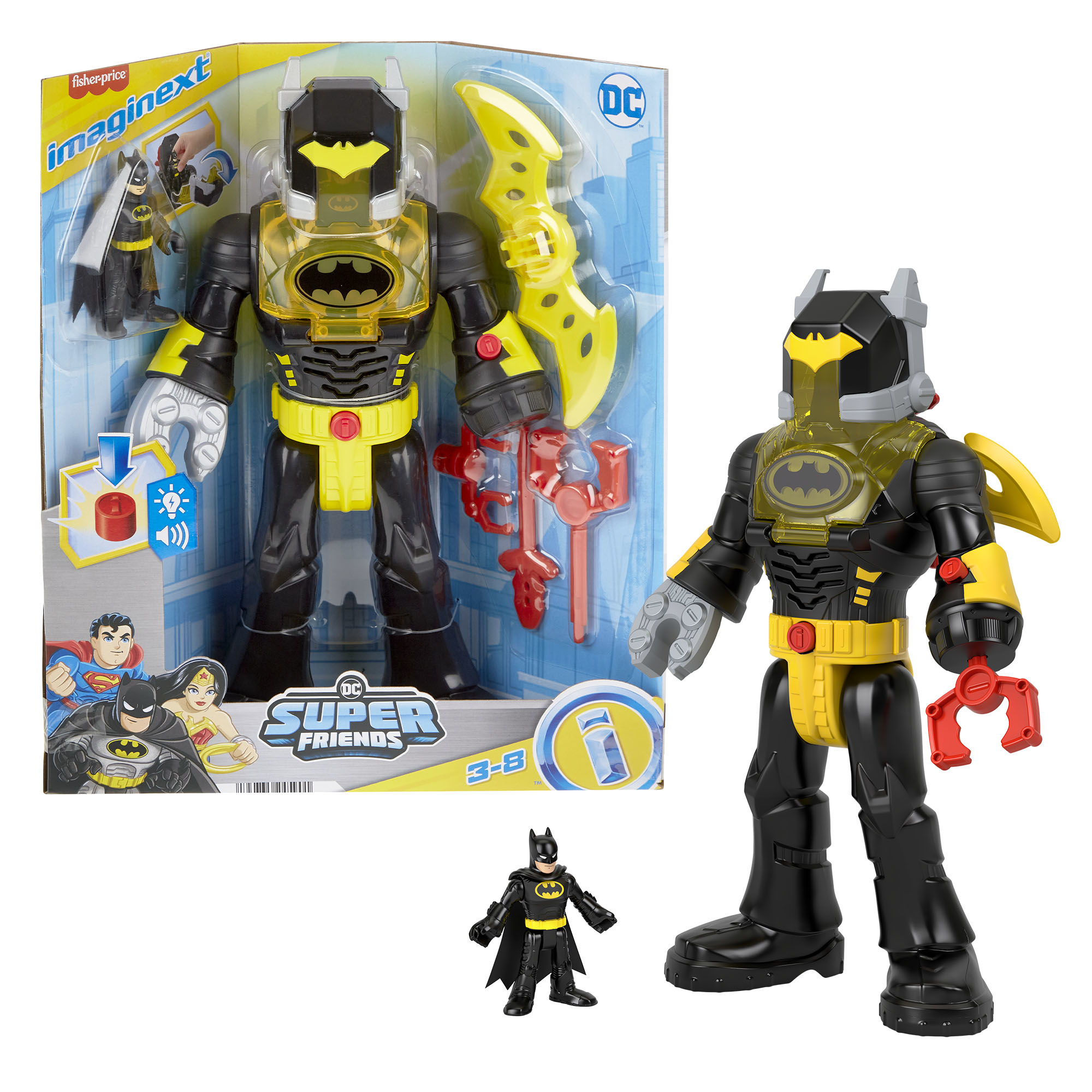 Imaginext Batman Egzoszkielet Robot 30cm Dźwięk 6c488670e816181bff95995fab6779c4
