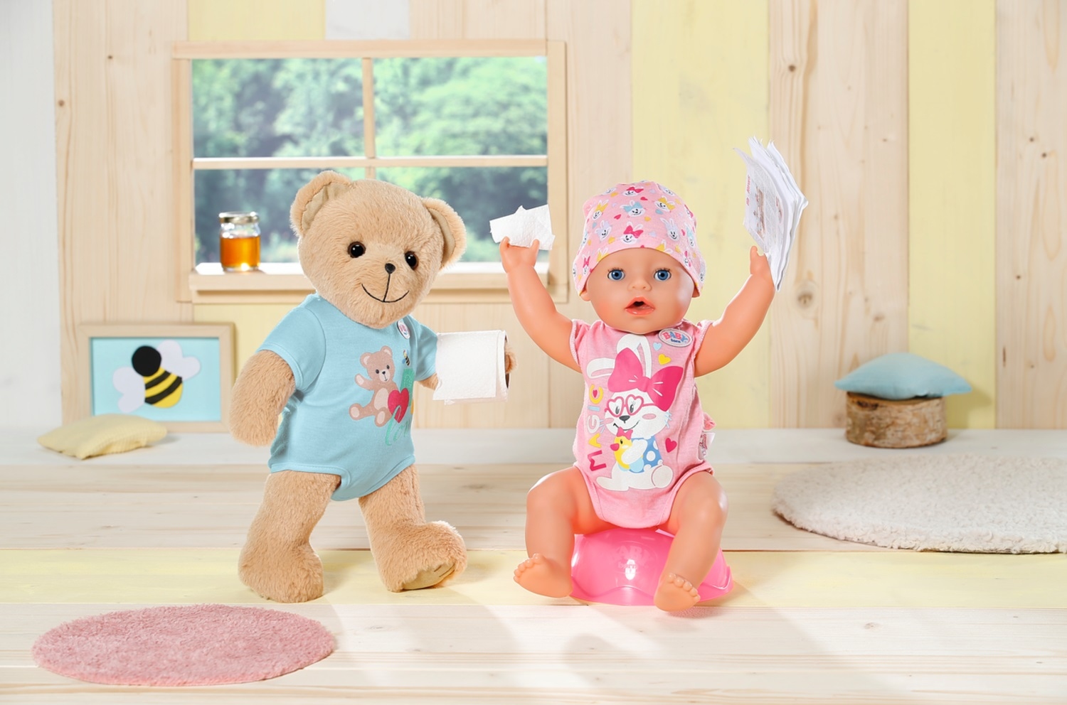 BABY BORN Miś Pluszowy MASKOTKA 36cm Ruchoma 0+ 66e433d72bddebe922c0dc40defb6efa