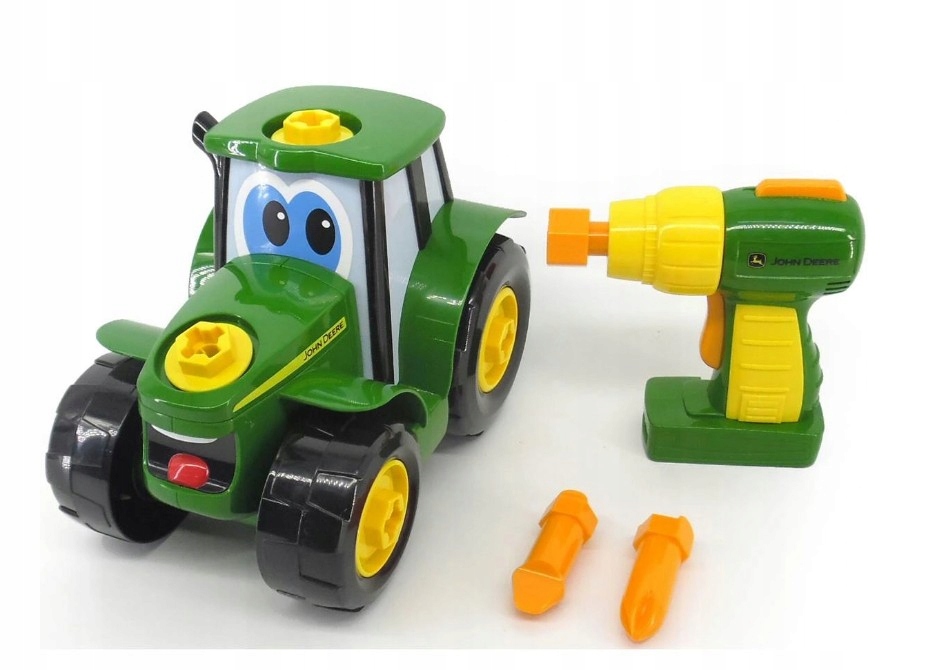 Traktor John Deere TOMY Johnny do Skręcania Wiertarka ed48f44501261851fff4ab8568e0a7e0