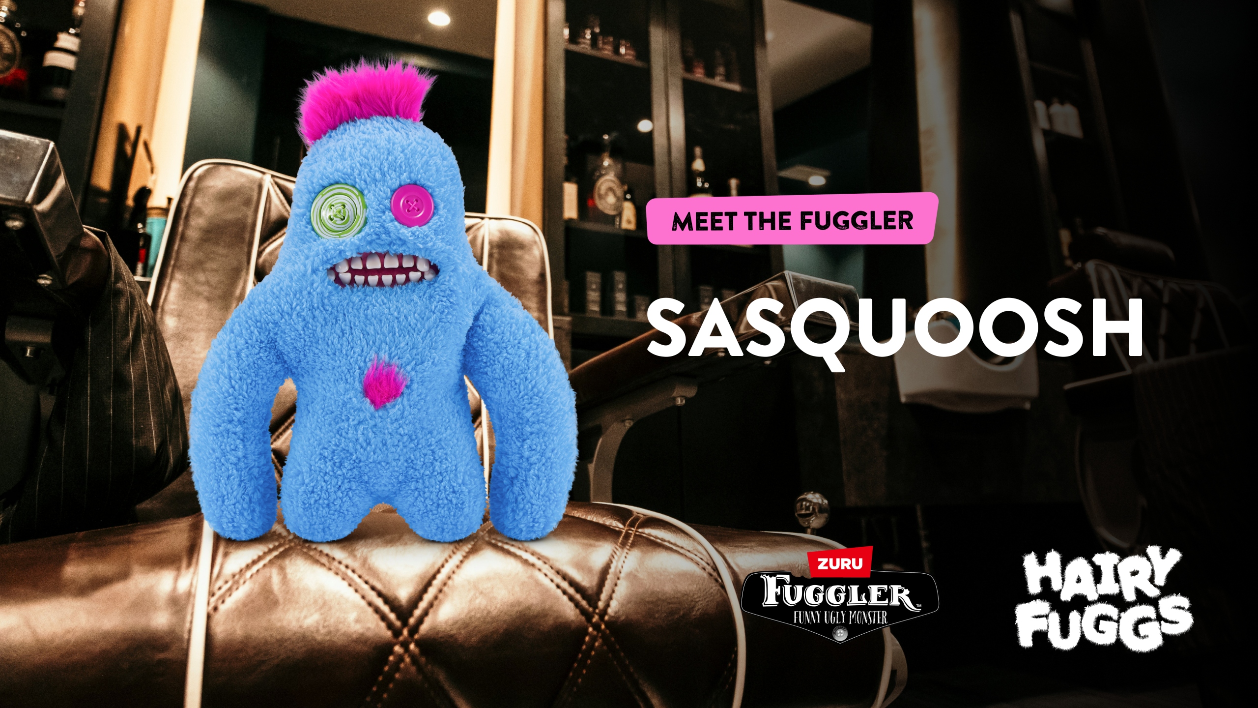 Fuggler Hairy Fuggs brzydka Maskotka Sasquoosh Tuft 22 cm 15727E 81ba4e0792f7623106671a102915383f