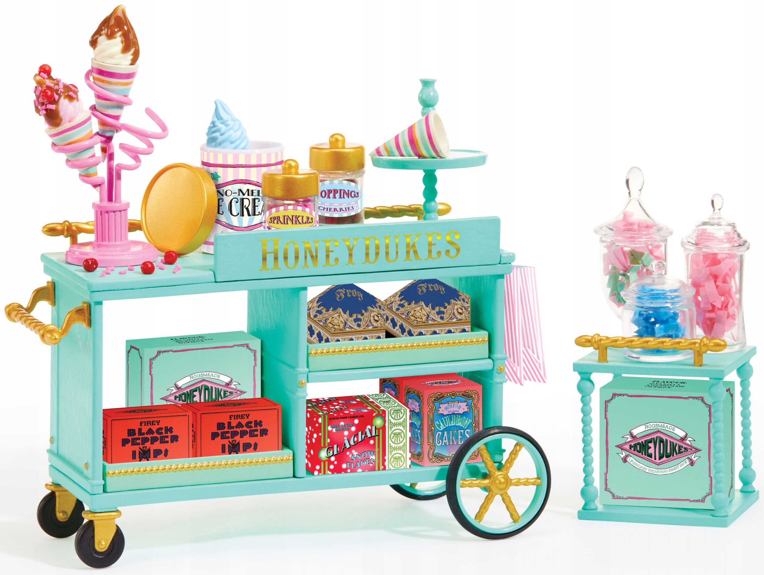 Miniverse Harry Potter Wózek Miodowe Królestwo Honeydukes Zestaw MGA 523734 dd836611984f84c4385d1e377dbbf0e1