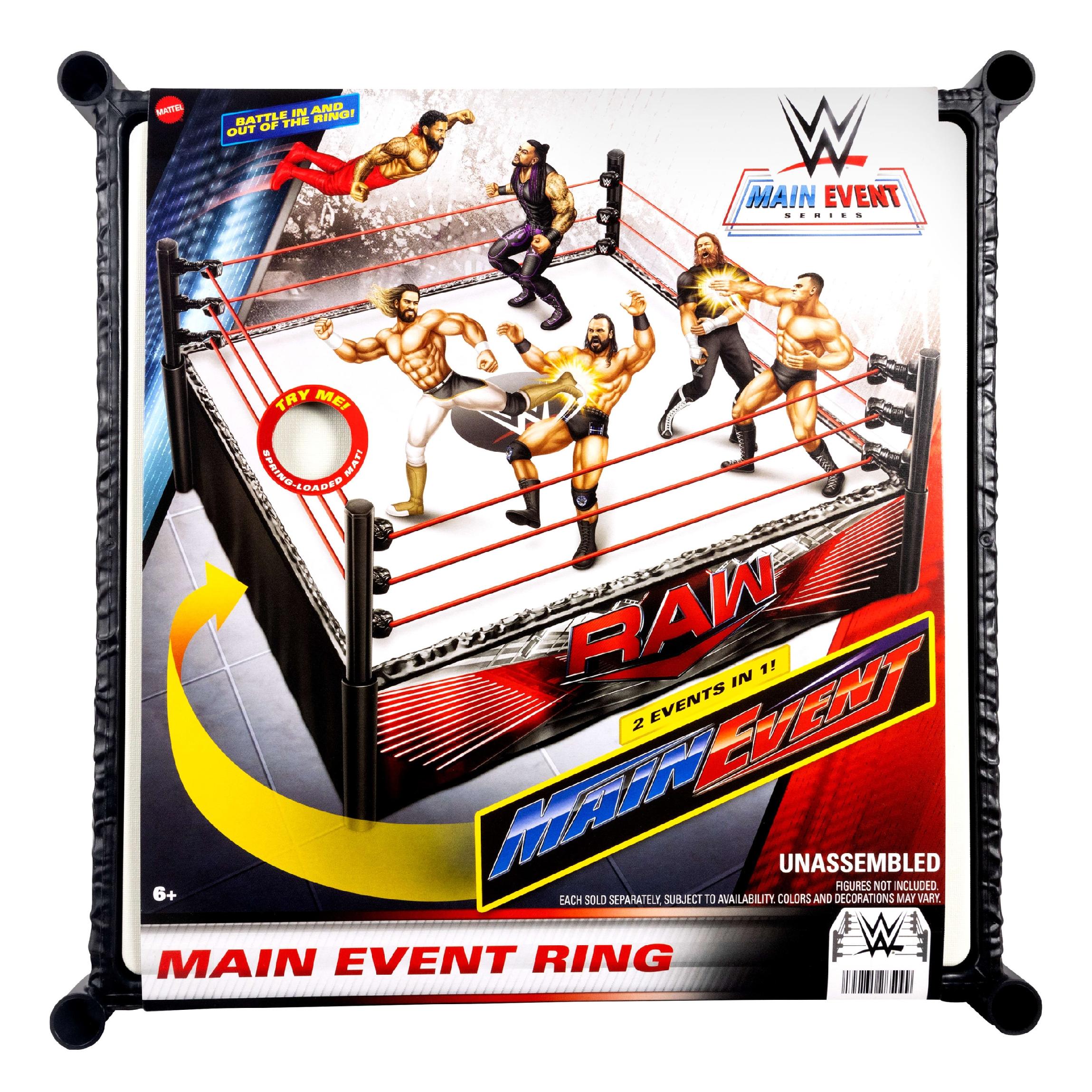 Zestaw Mattel WWE Main Superstar Event Ring 2w1 JDJ20 aa40165f7abd96abc429a48436fdd411