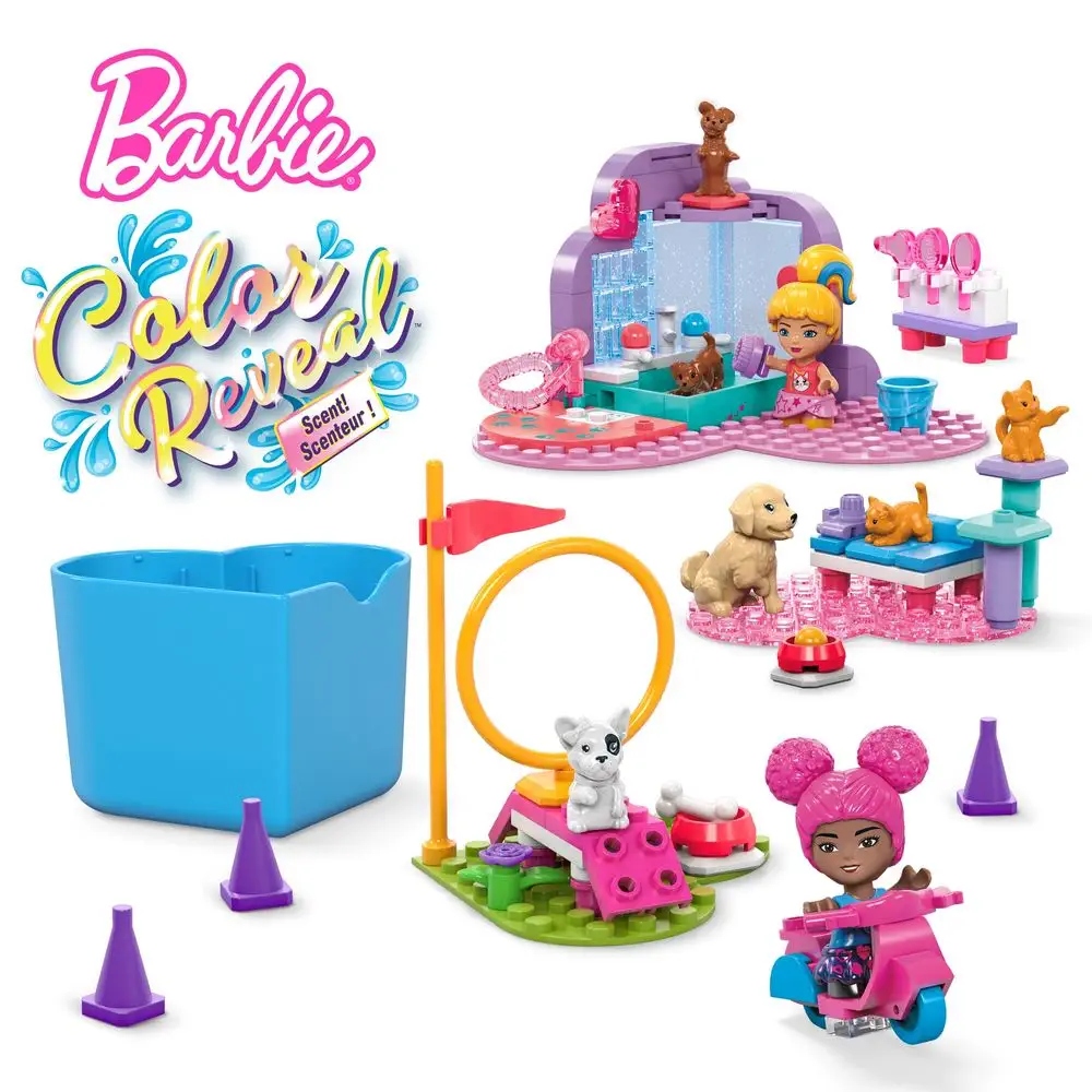 Barbie Klocki Mega Construx Color Reveal Opiekuj się Zwierzątkami HNP89 c6e0c260a817b0a16b2969430486e67f
