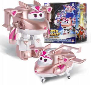 Super Wings Golden Girl transformujący samolot robot 2w1 Supercharged