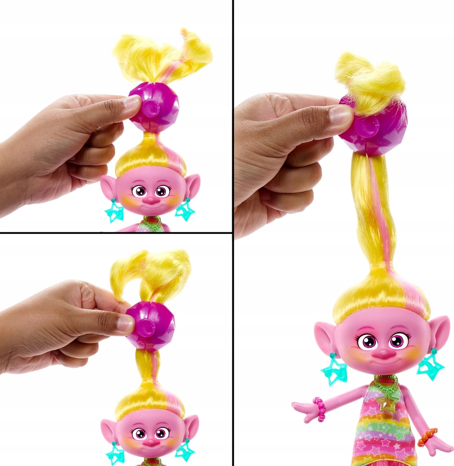 Mattel Trolls Hairsational Reveal Viva lalka wyczesane niespodzianki HNF17 ece9aa2ce40b294e3a2a302a1a790313