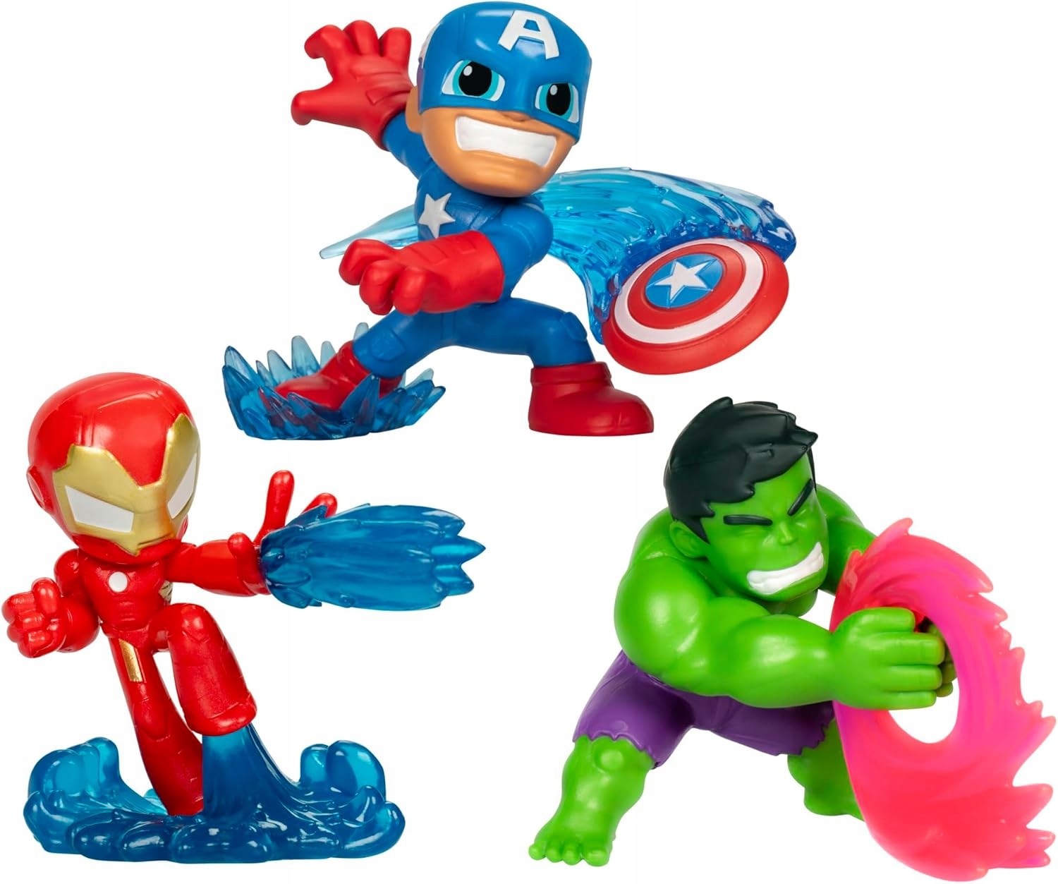 Marvel Avengers Mighty-Verse 3 figurki superbohaterów Hulk Iron Man Hasbro ac1e8a3cf6ea88ea2ec5b7a97b11ae6a