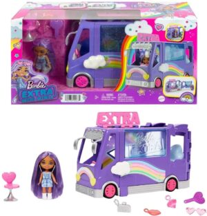Barbie Extra Minis Minibus Koncertowy zestaw rozkładany pojazd z lalką Mattel
