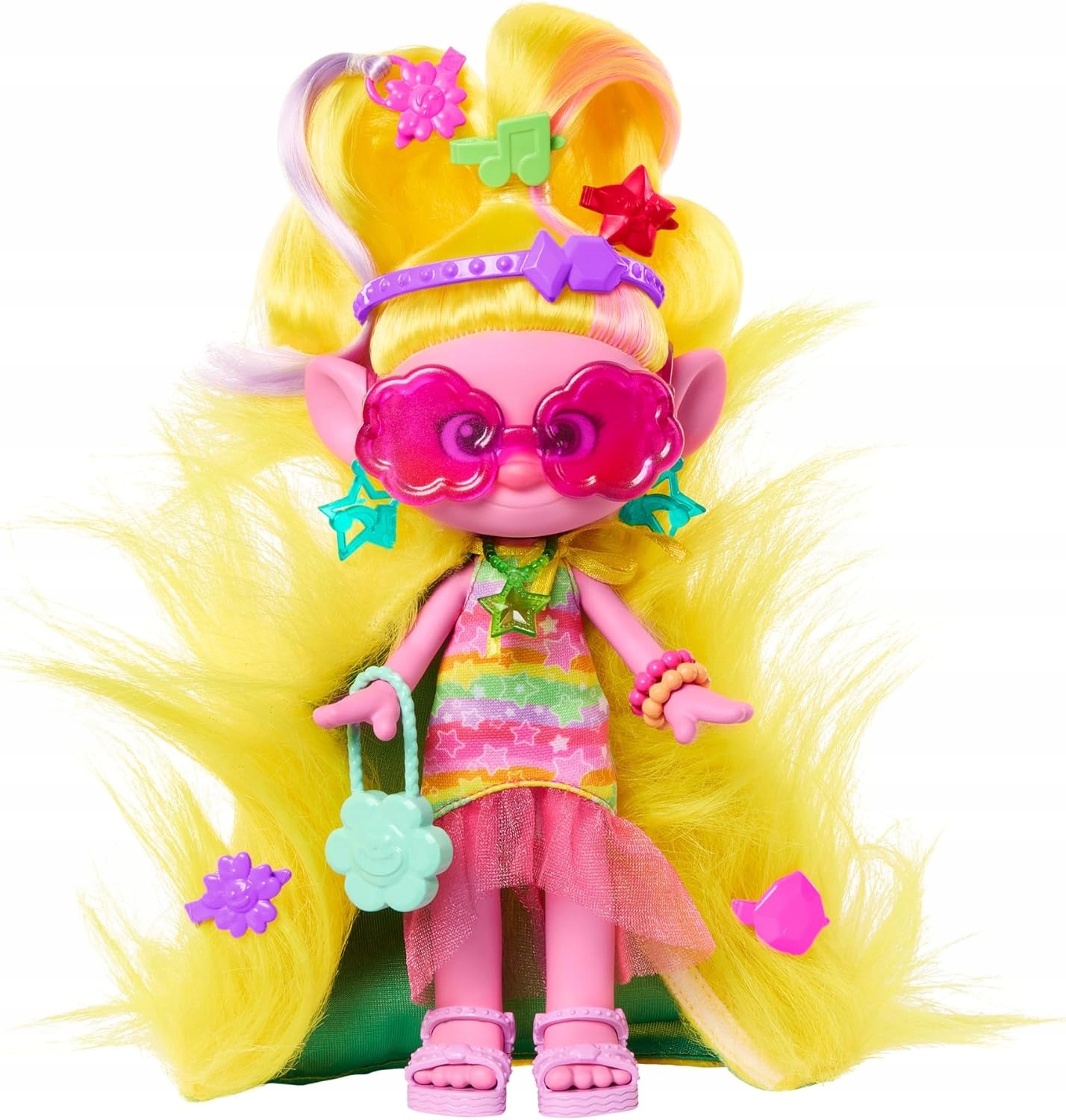 Mattel Trolls Hairsational Reveal Viva lalka wyczesane niespodzianki HNF17 75cc7a7d92412bbf0cbf18f7a4c7a689