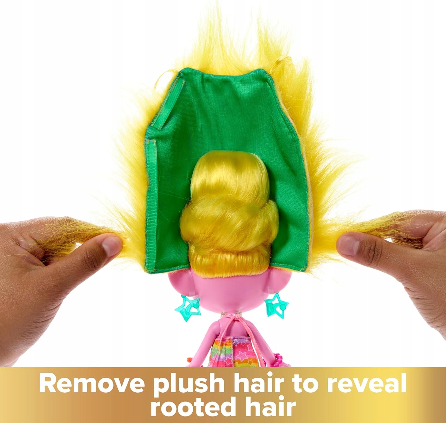Mattel Trolls Hairsational Reveal Viva lalka wyczesane niespodzianki HNF17 02222539bbacfcc78c0f3b444a64d6ab