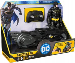 DC Batman Batcycle RC pojazd zdalnie sterowany motocykl z figurką Batmana