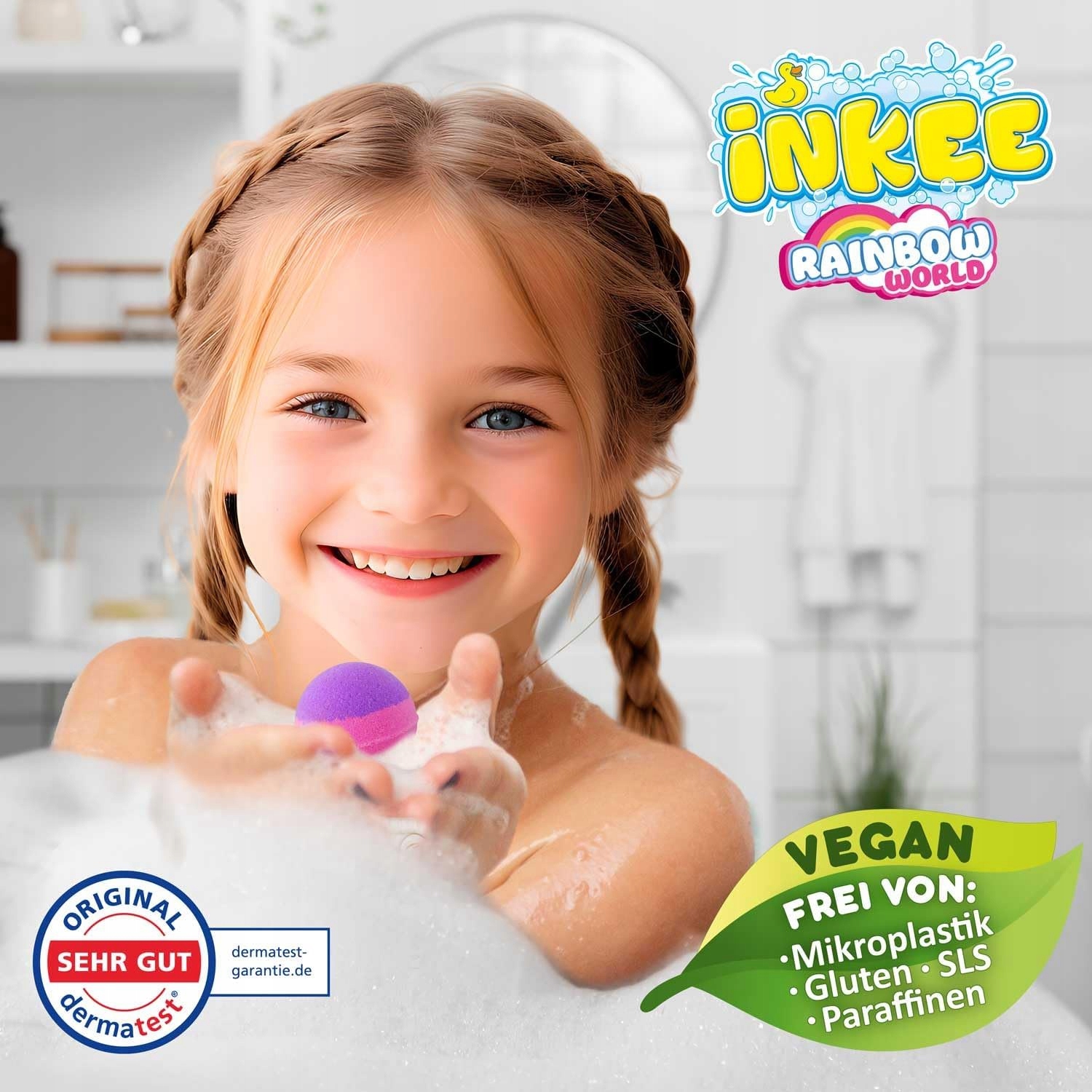 INKEE Color Rainbow World 3 kule do kąpieli pachnące dla dzieci zestaw 9949571789b5e0f6b06104321629e4e0