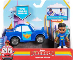Auto policyjne Piston Firebuds Straż Ekipa Jayden Spin Master pojazd