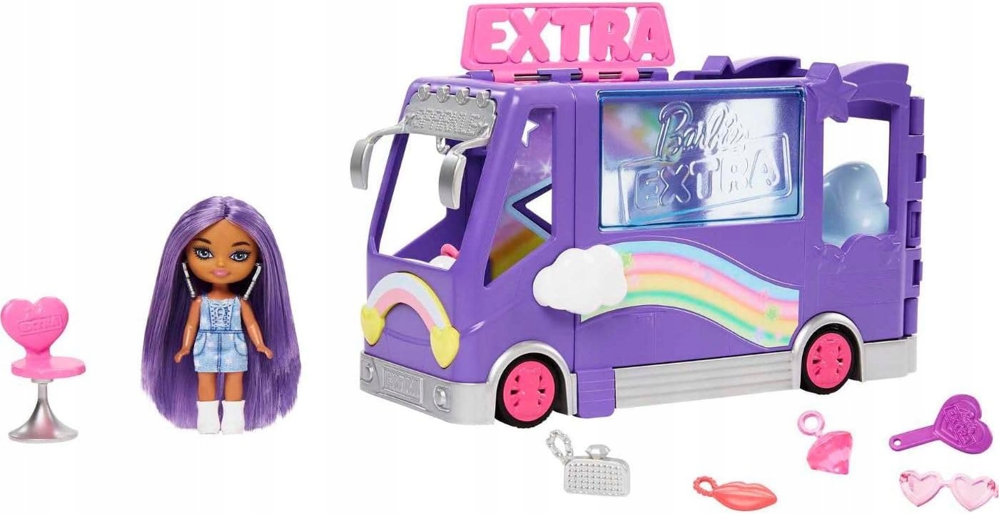 Barbie Extra Minis Minibus Koncertowy zestaw lalka Mini Minis HKF84 Mattel 1e35dc4a12b5e0e8a0d4a82bf788c385